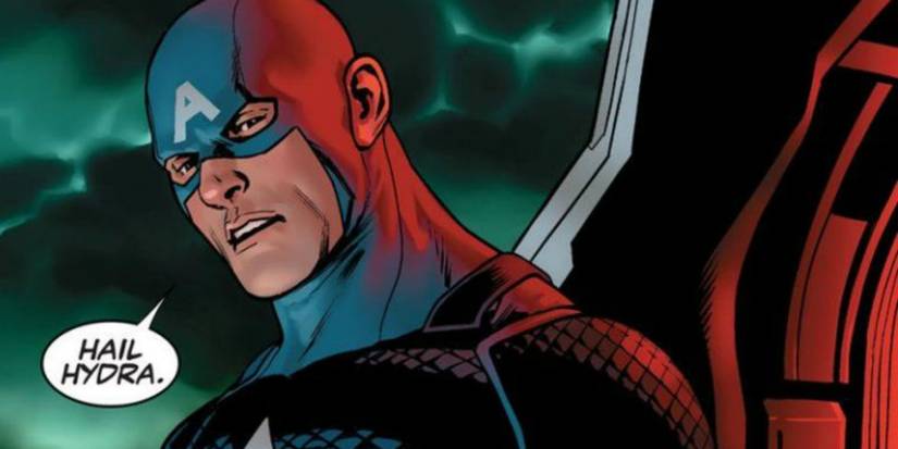 Captain America sagt „Hail HYDRA“ in Marvel Comics.