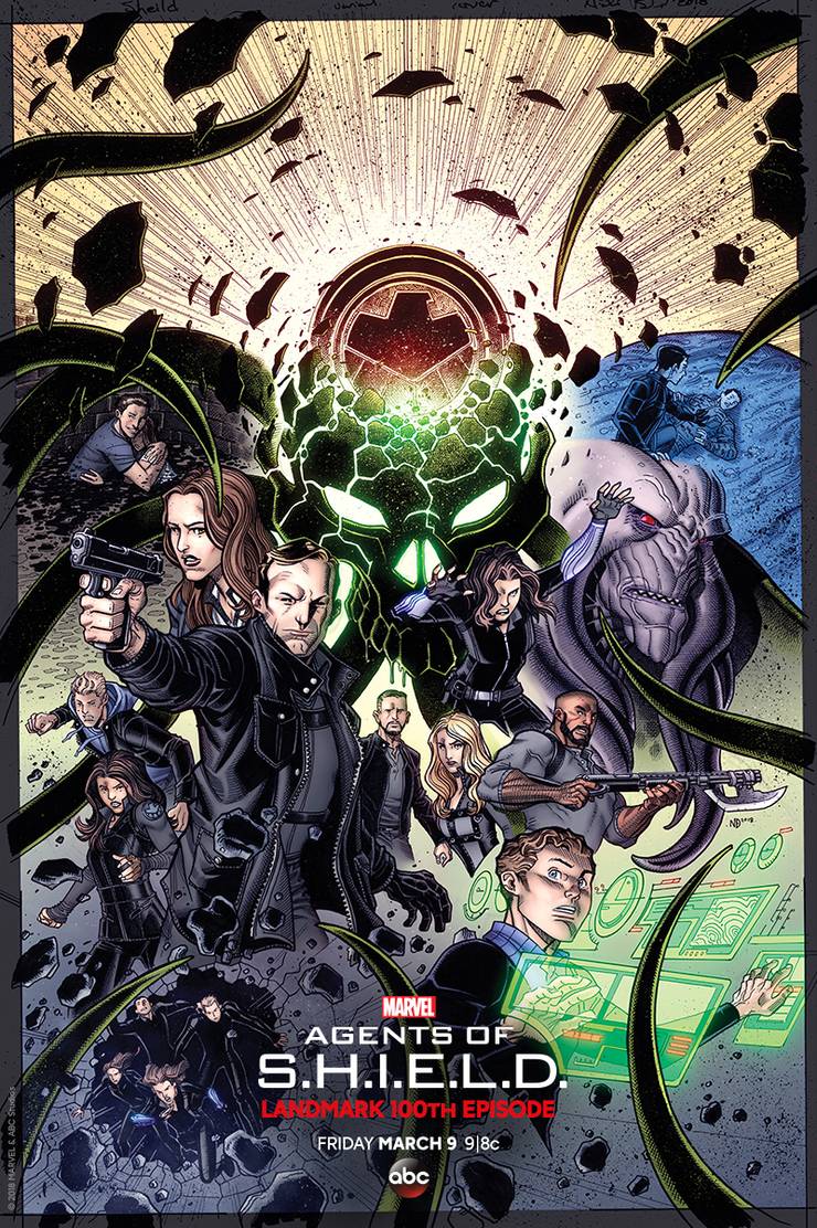 Agents Of Shield 100 Episodes Poster Revisits Season 3 Agents Of Shield 100 Episodes Poster Revisits Season 3