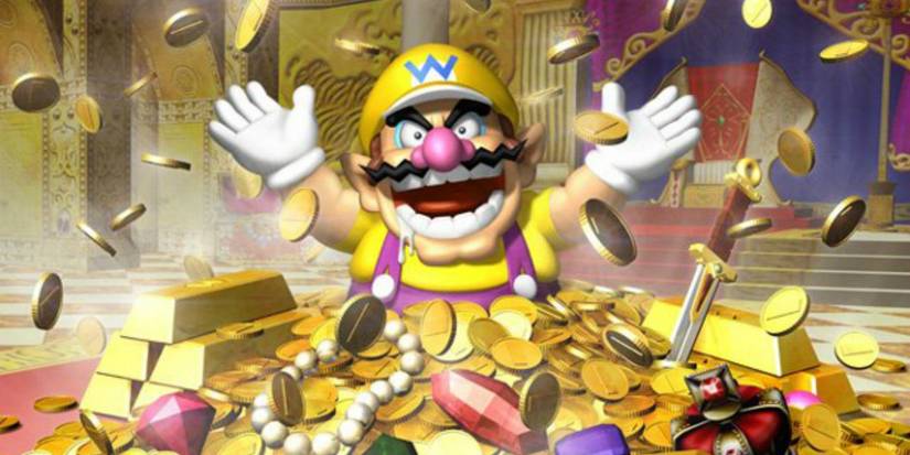 10 Biggest Nintendo Leaks From This Week 4 Wario World for Nintendo GameCube, image showing Wario jumping out of a pile of treasure