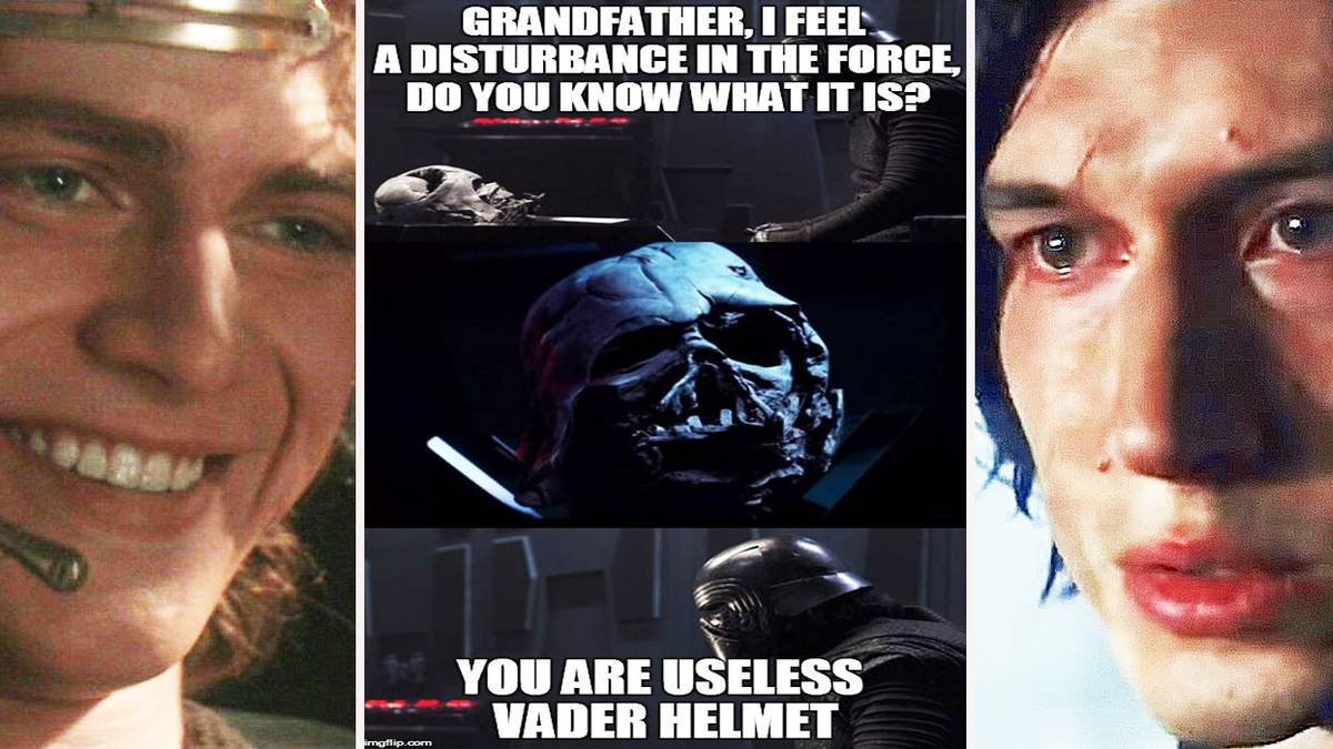 15 Hilarious Darth Vader VS Kylo Ren Memes, image size:1200x675