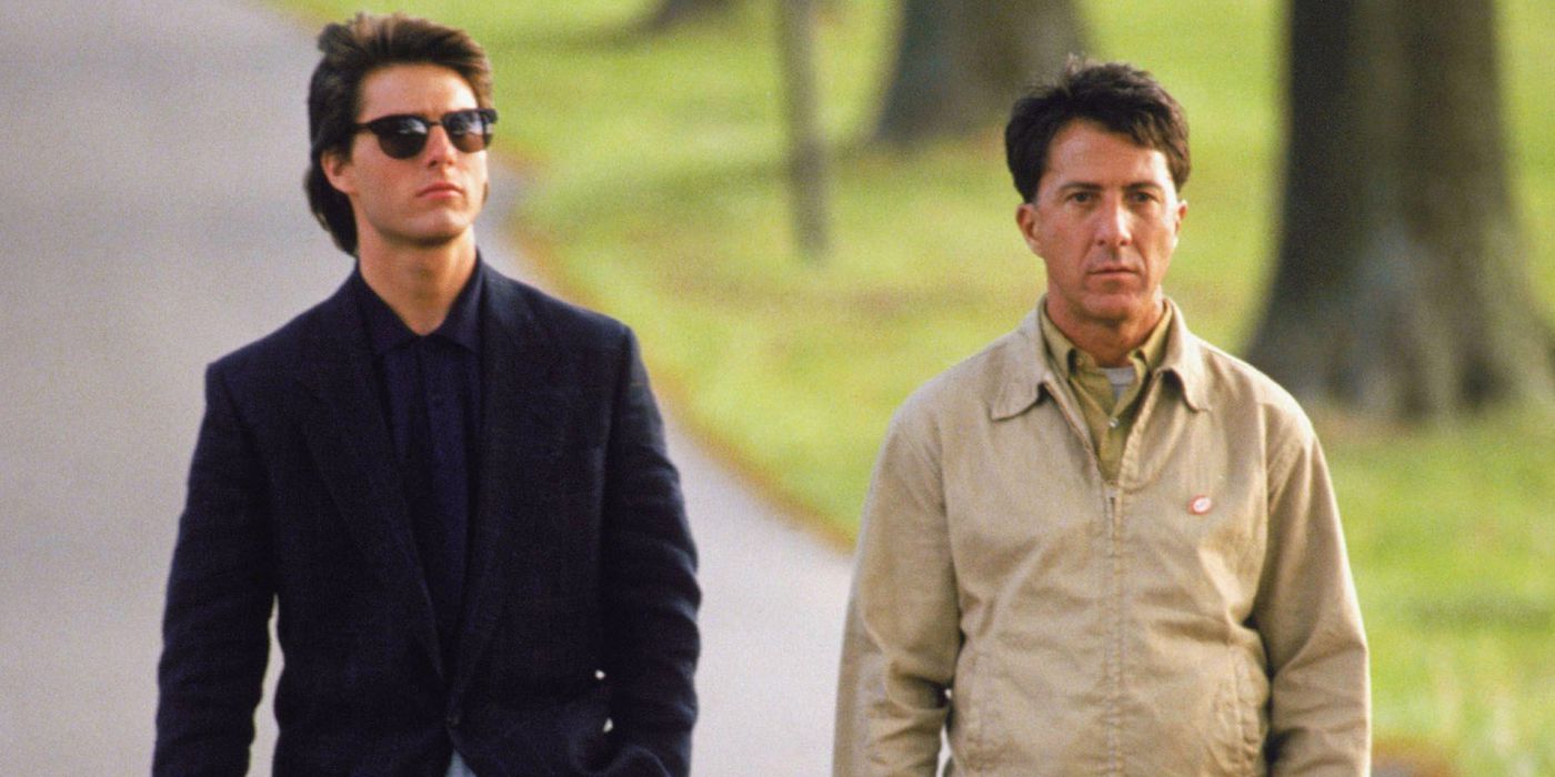 Tom Cruise and Dustin Hoffman in Rain Man