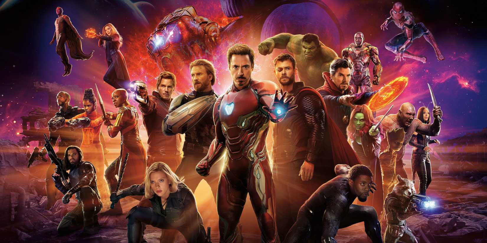 The Avengers and Guardians of the Galaxy reunite in Avengers: Infinity War team-up poster