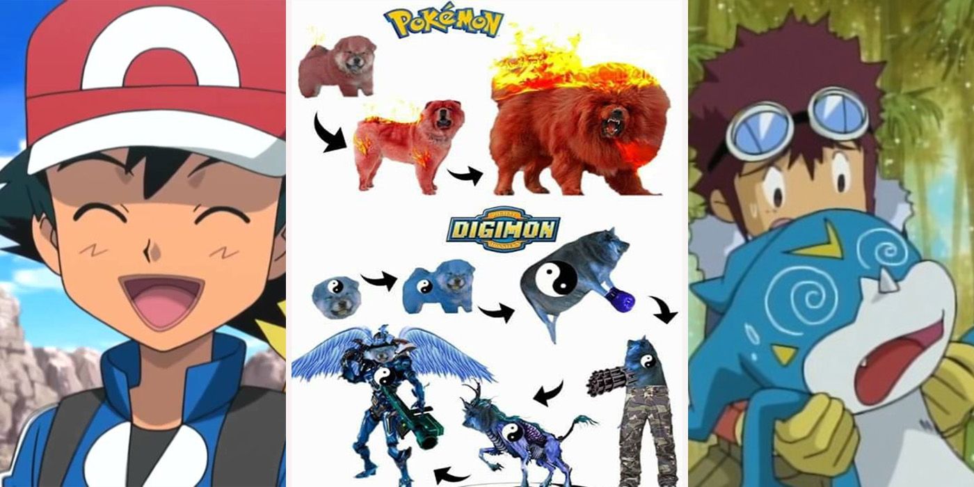 15 Hilarious Digimon Vs Pokemon Memes, image size:1400x700