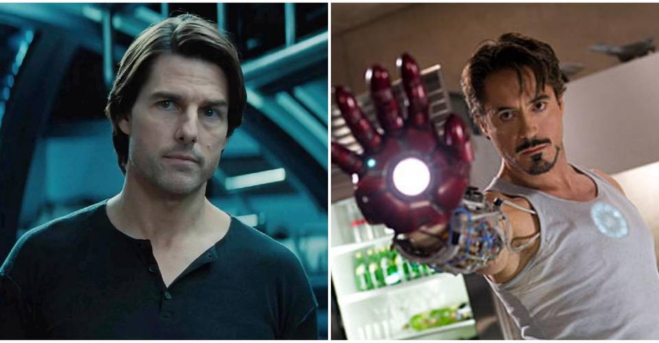 Tom Cruise Robert Downey Jr as Iron Man