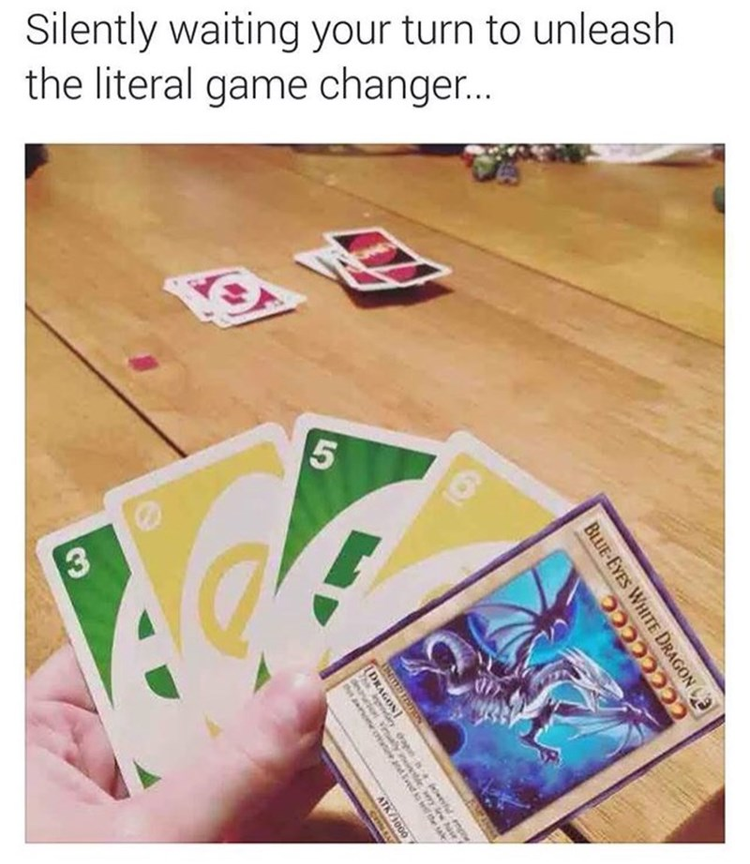 uno yugioh card Mattel Games 42003 Uno Game : Toys & Games Theres a tougher penalty (anyone draws 10 cards) and new rules for players to stack I NEED THE STRONGEST UNO