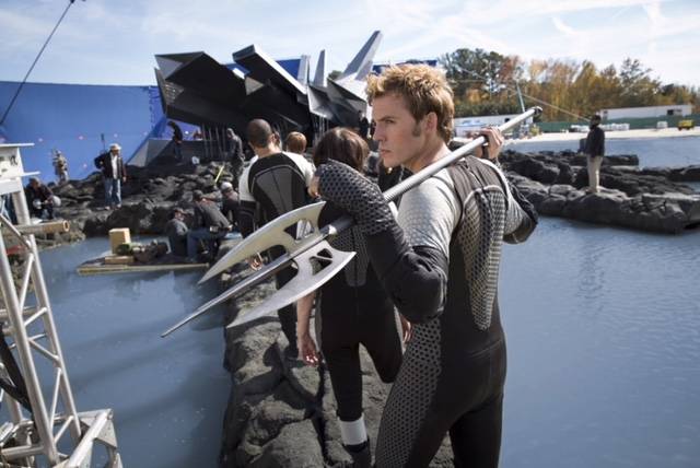 Hunger Games BTS Finnick