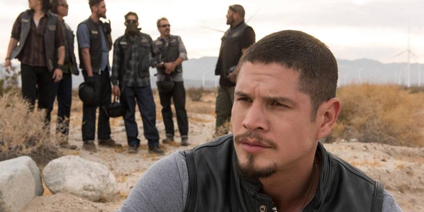 JD Pardo in Mayans MC looking off camera