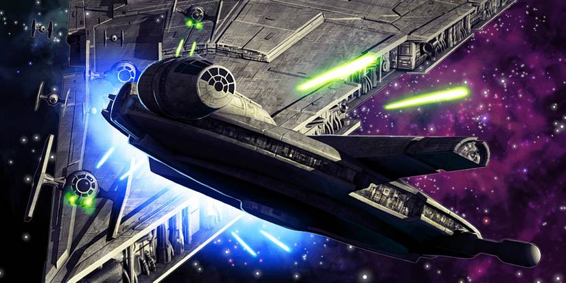 Millennium Falcon doing the Kessel Run in Legends