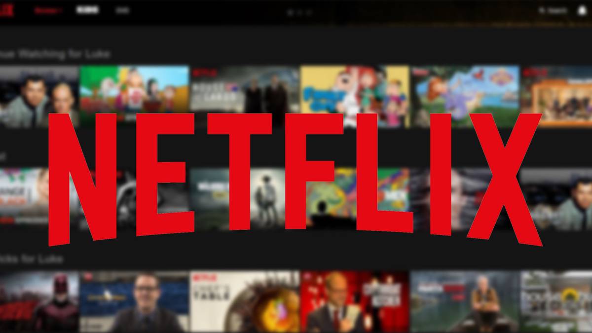 Netflix logo and screen