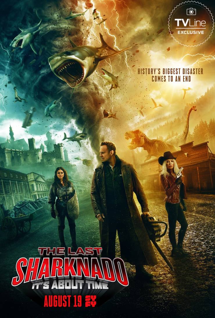 Syfy S Sharknado 6 Movie Poster Teases Time Travel Screen Rant