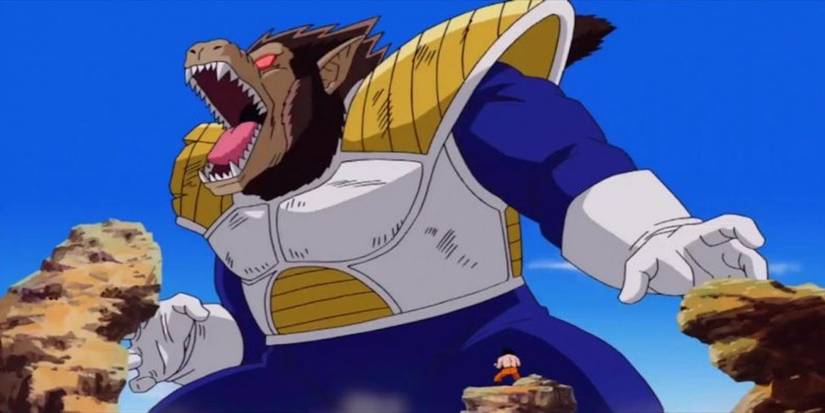 Dragon Ball Great Ape Vegeta Fights Goku