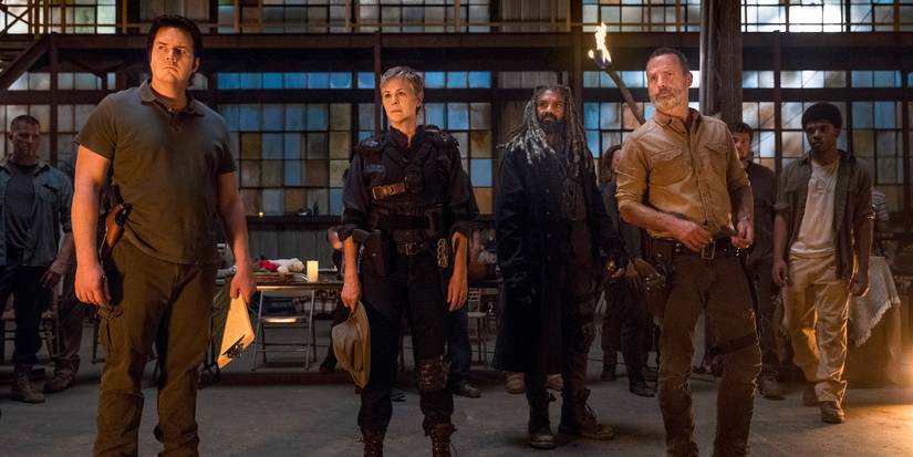 EUGENE CAROL EZEKIEL RICK IN THE SANCTUARY ON THE WALKING DEAD