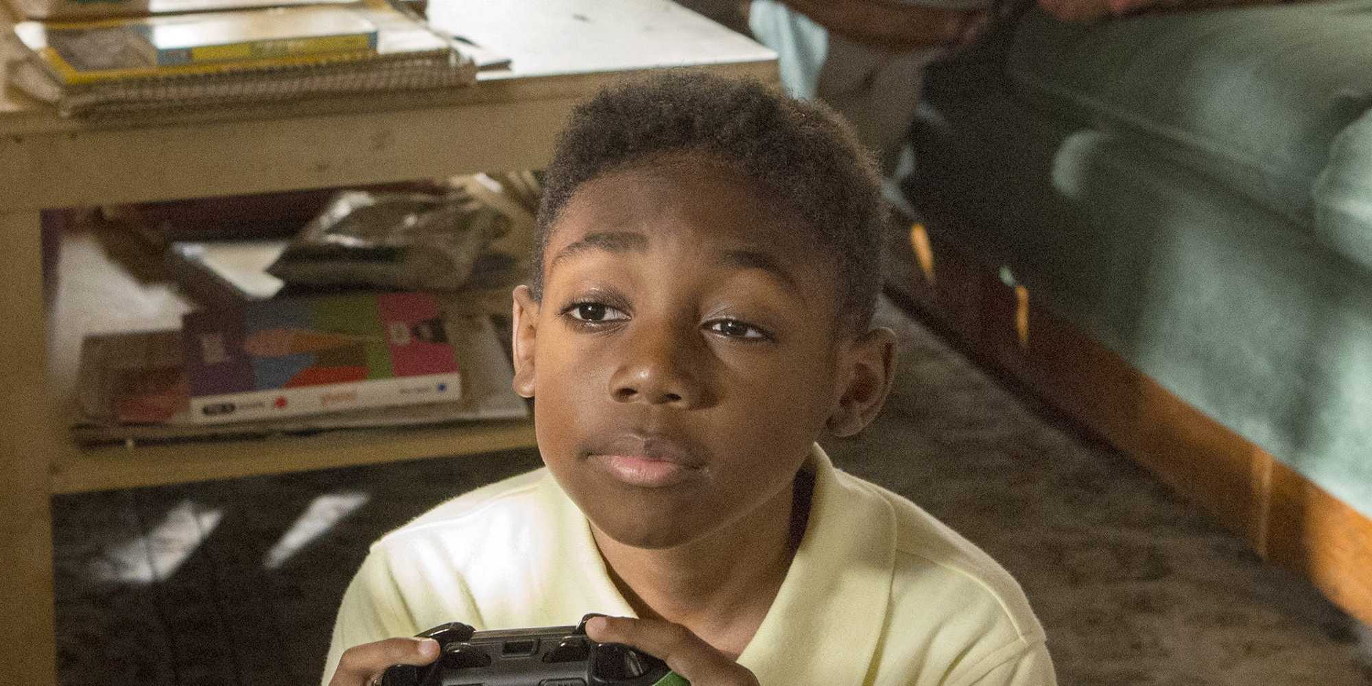 Liam playing a video game in an episode of Shameless.