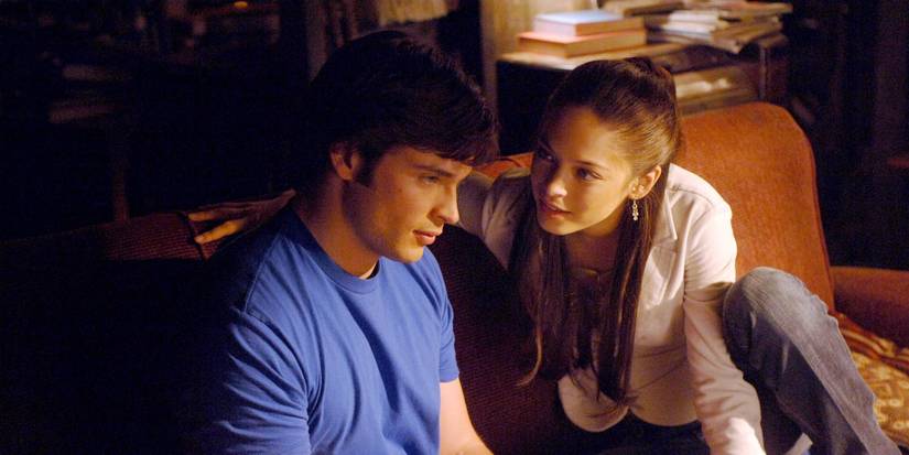 Tom Welling como Clark Kent e Kristin Kreuk como Lana Lang em Smallville