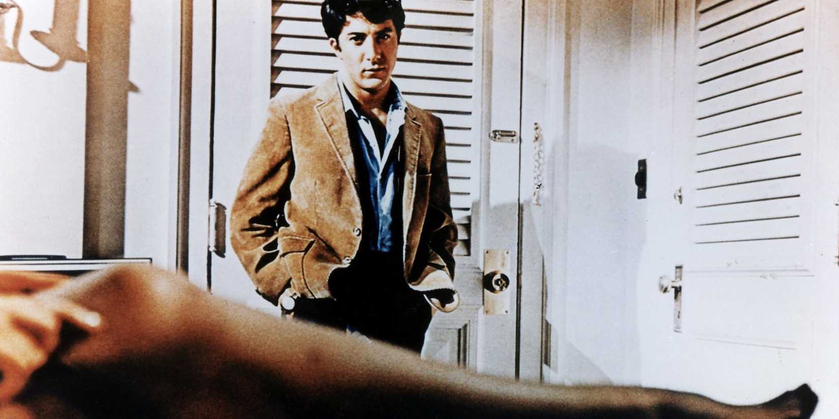 Benjamin Braddock getting seduced in The Graduate.
