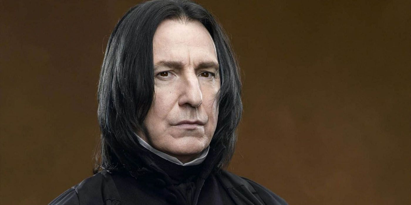 A portrait shot of Snape from Harry Potter