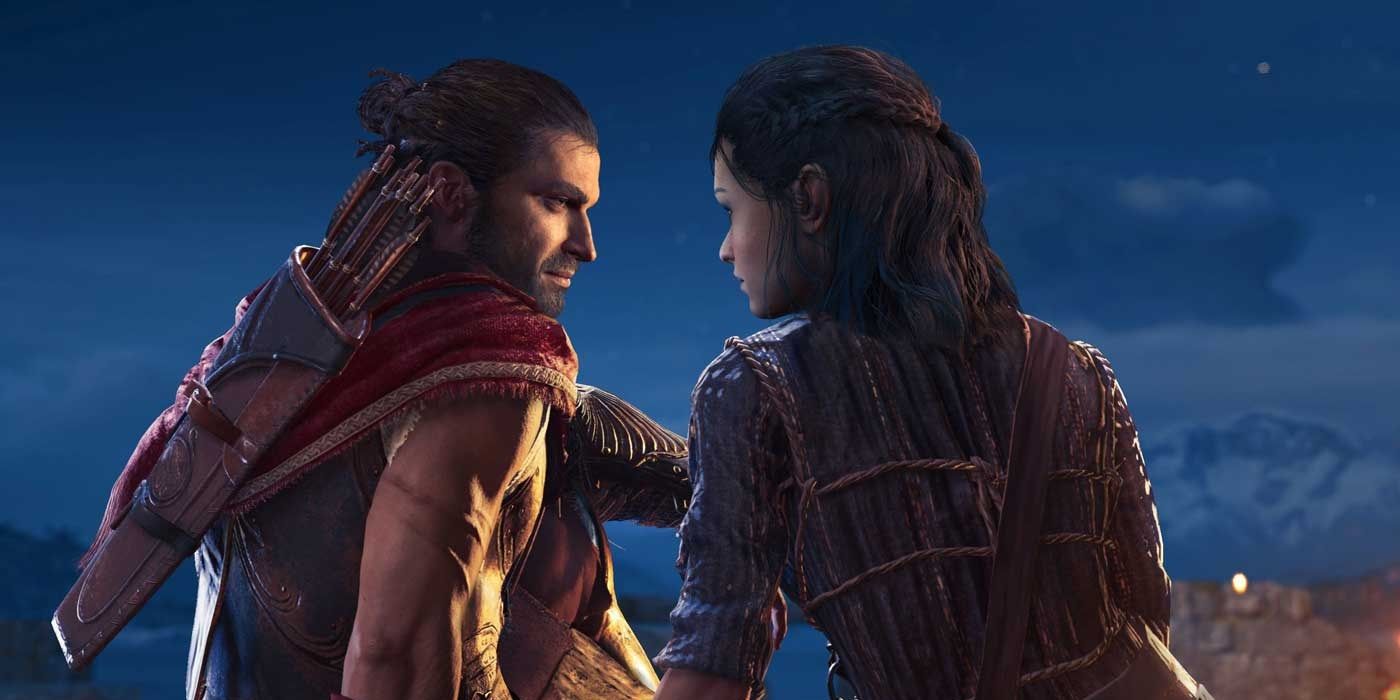 Alexios and Kyra in Assassins Creed Odyssey