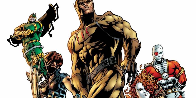 Catman, Deadshot, Parademon, Rag Doll and Scandal Savage in The Secret Six