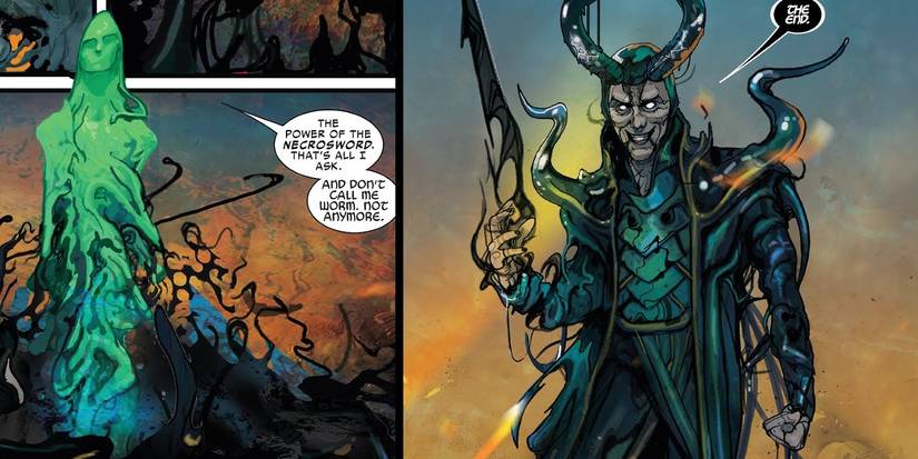 Loki Symbiote Necrosword Thor Comic