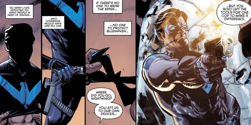 Portachiavi Ufficiale DC Comics Nightwing In Peltro – Monogram International - 4