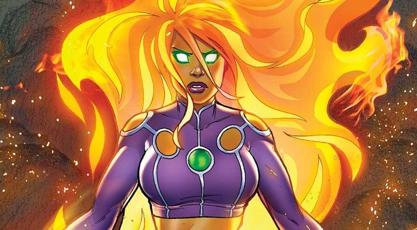Starfire-on-fire-in-DC-Comics2