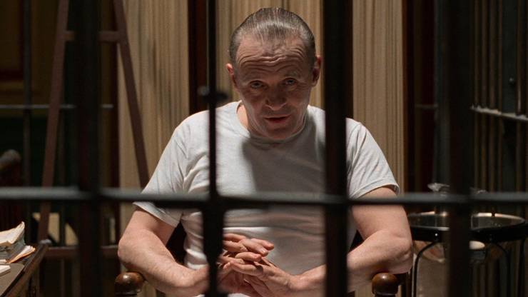Anthony Hopkins i The Silence of the Lambs.