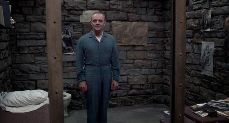 Anthony Hopkins i The Silence of the Lambs.