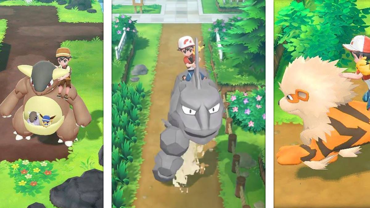Pokemon Let's Go: Complete List of All the Pokemon You Can Ride
