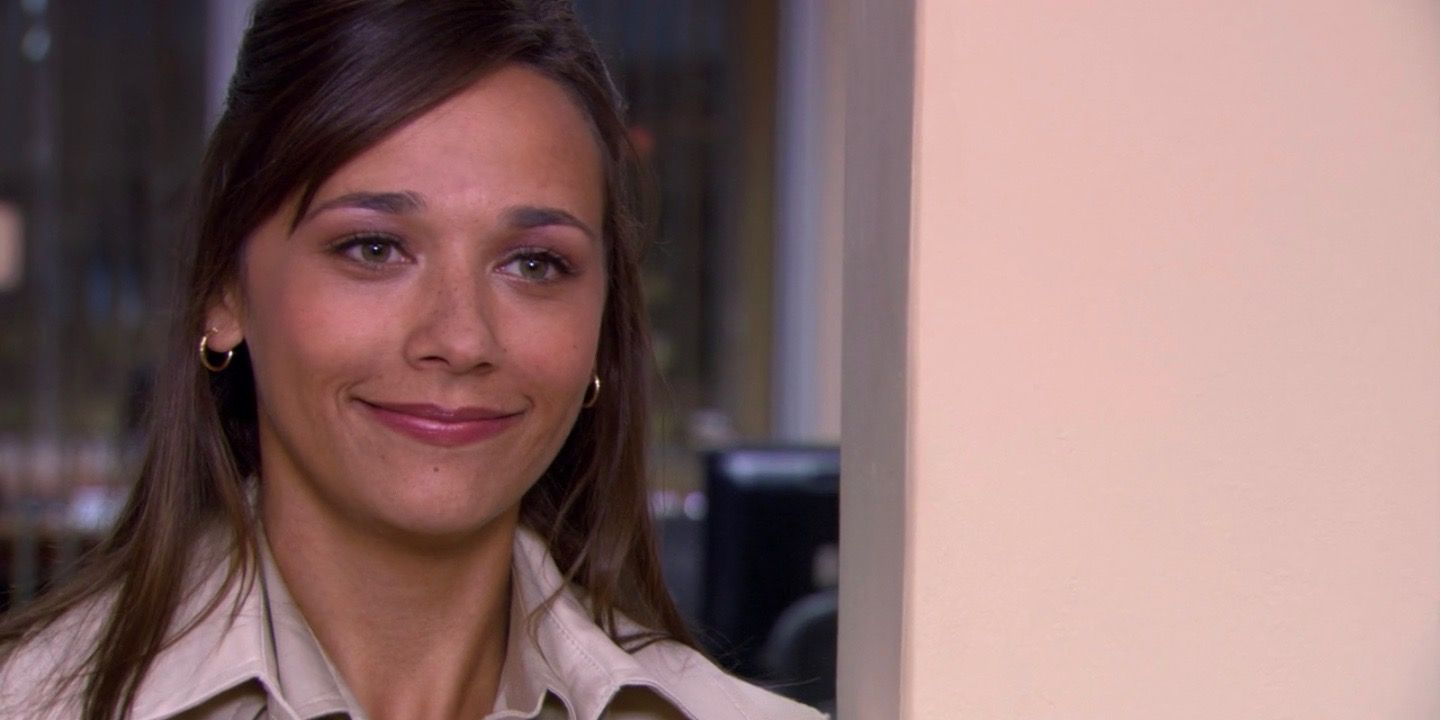 Karen smiling in The Office