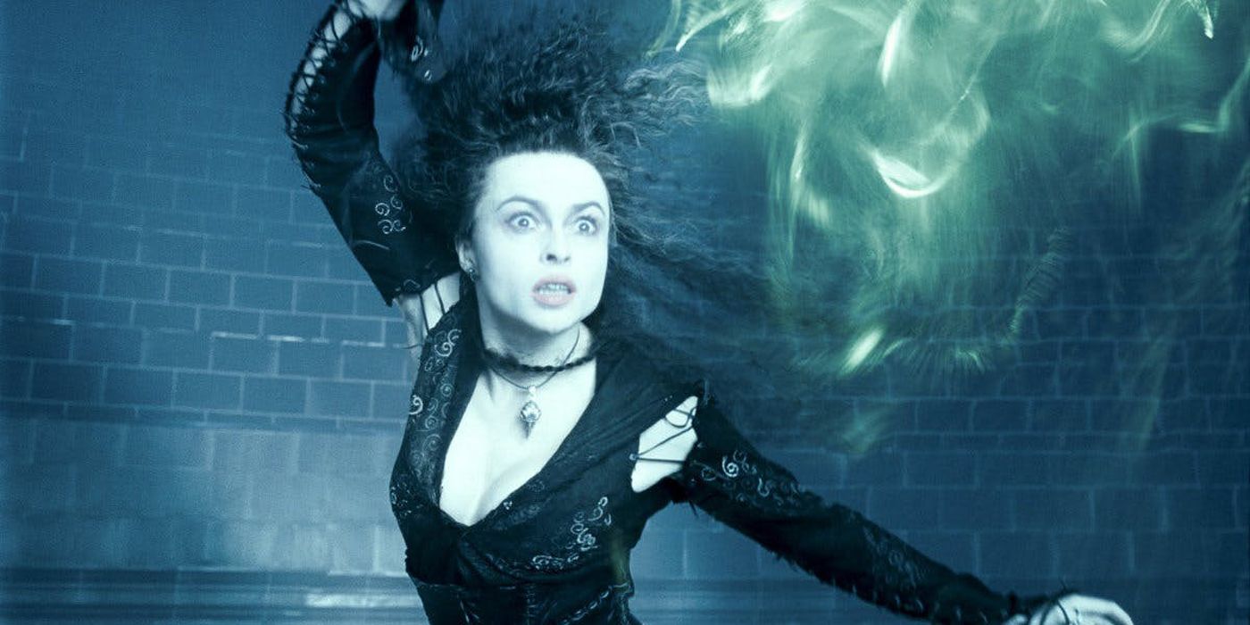 Bellatrix Lestrange casting a spell