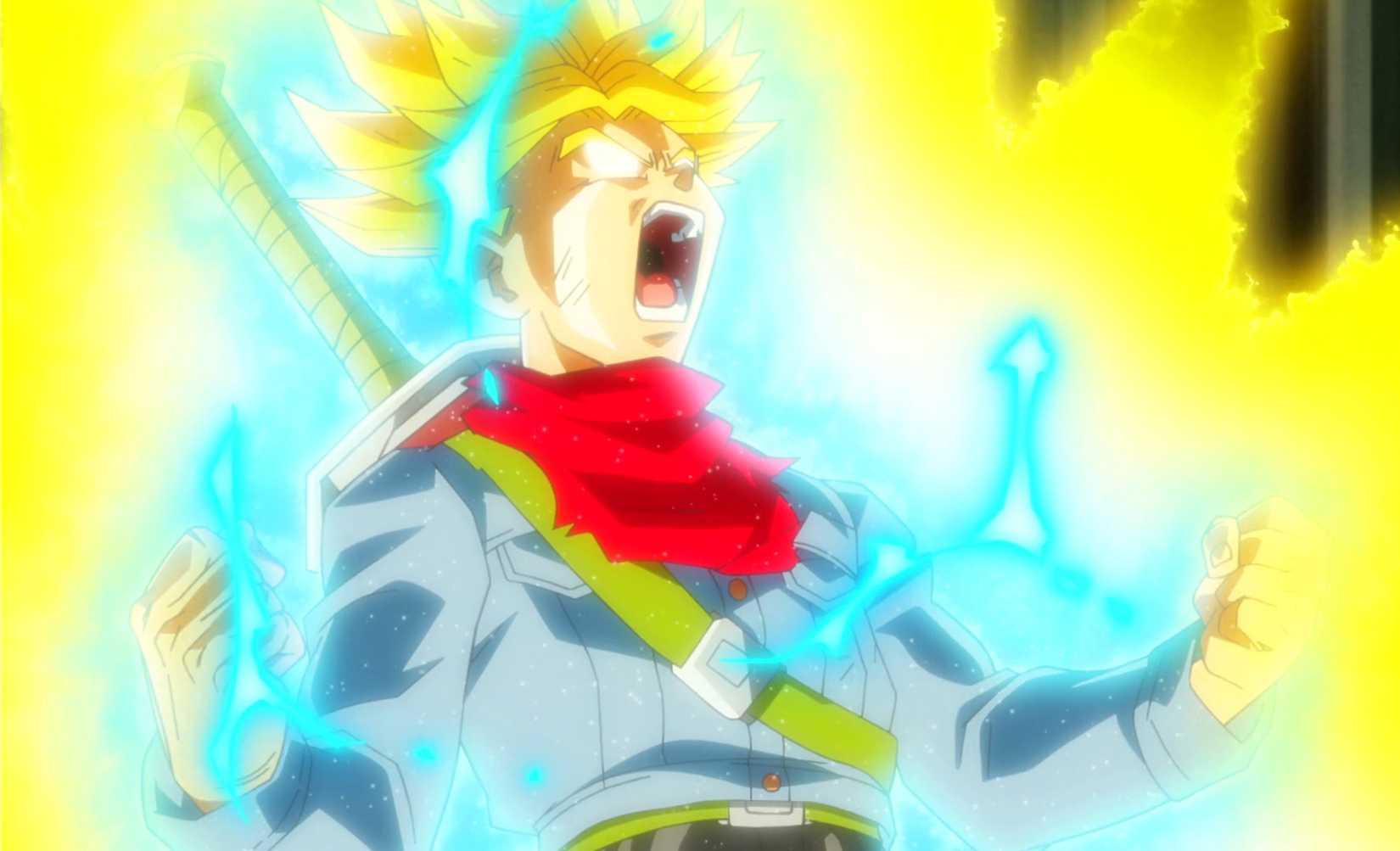 Future Trunks in modalità Super Saiyan per furia