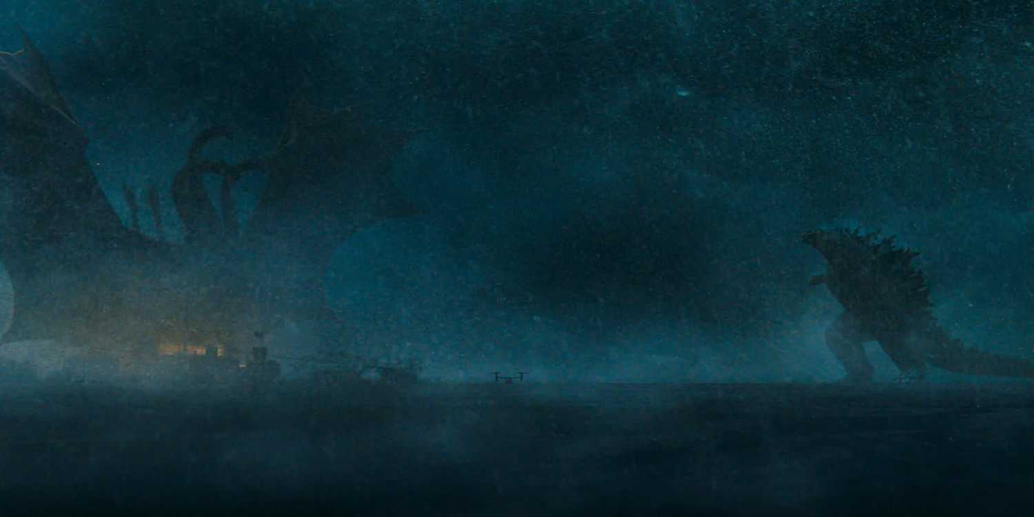 Godvilla vs Ghidorah in Antarctica Monarch Base in Godzilla King of the Monsters