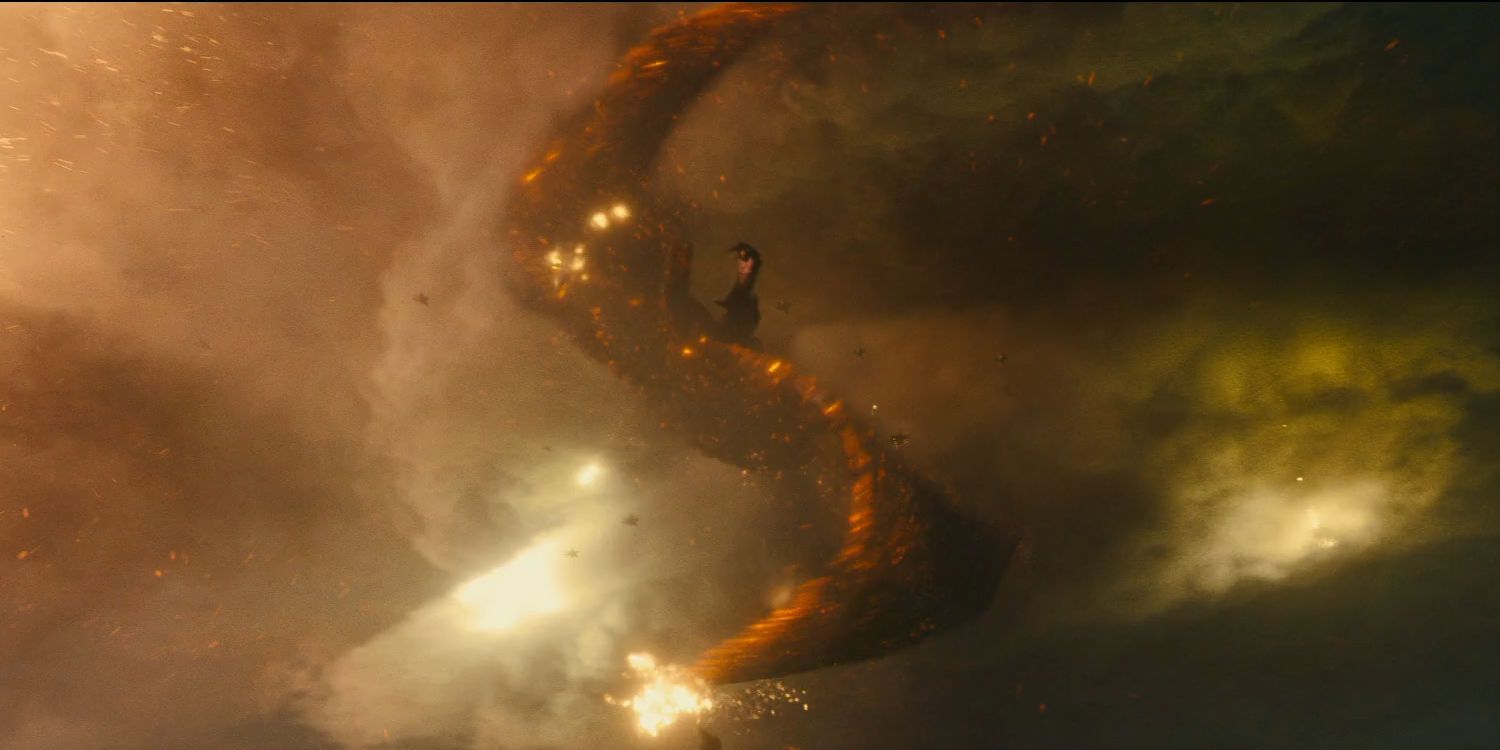 Rodan Spiral In Military Fight in Godzilla King of the Monsters