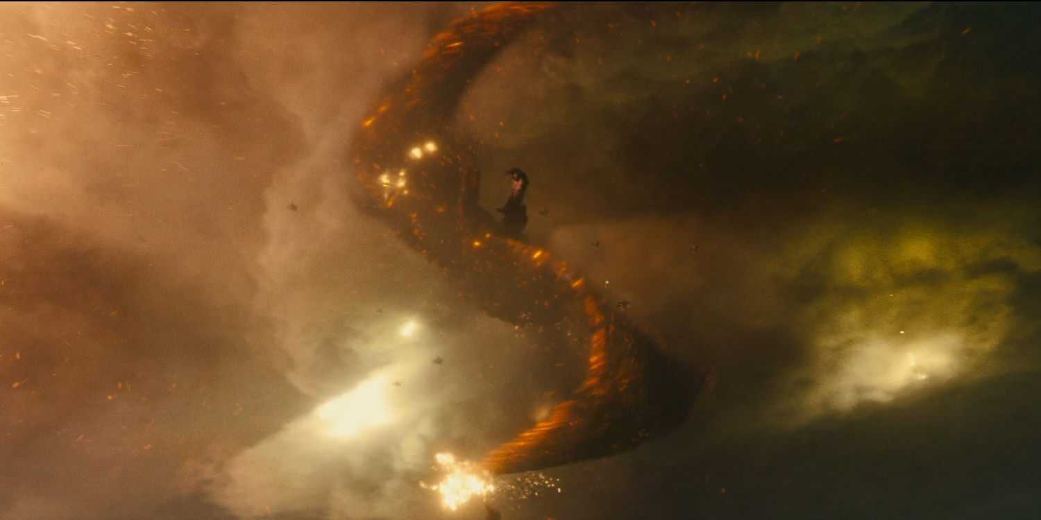 Rodan Spiral In Military Fight in Godzilla King of the Monsters