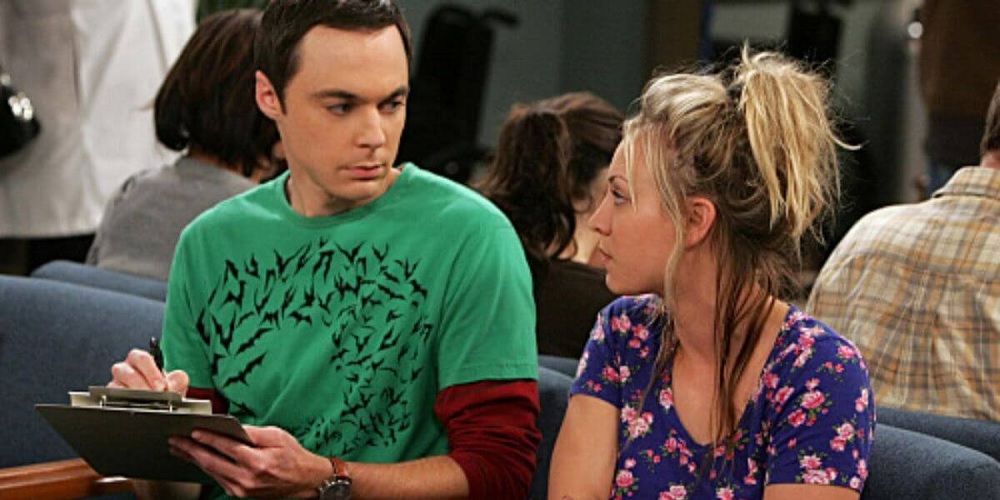 Sheldon Cooper and Penny in The Big Bang Theory