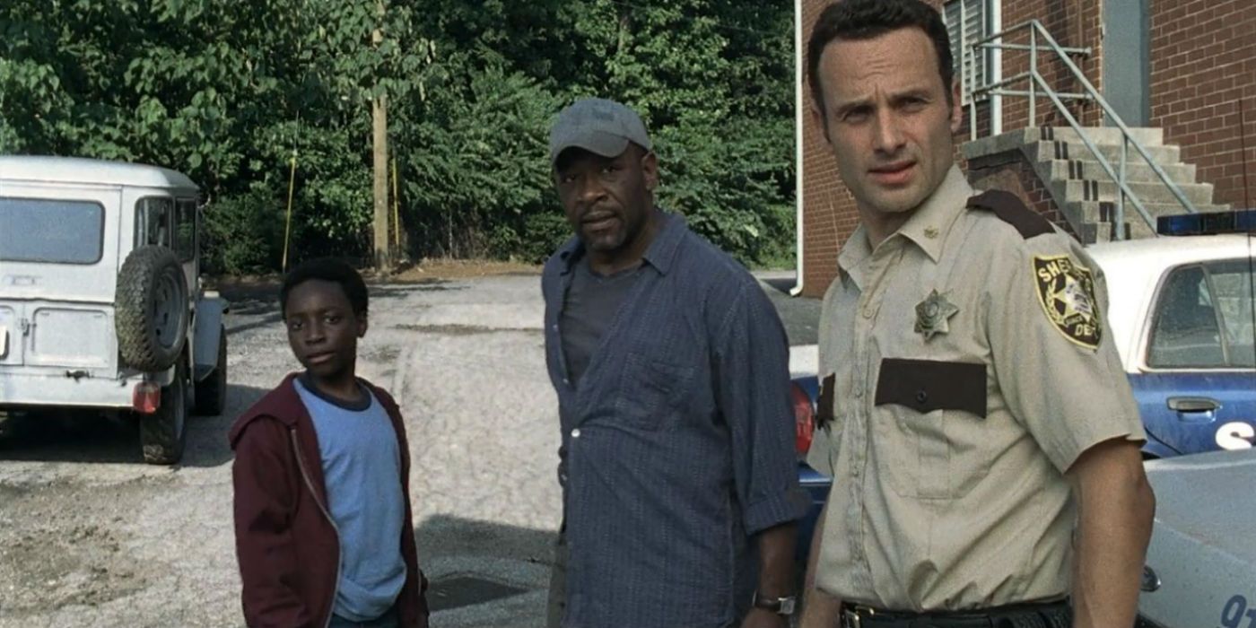 Rick Morgan and Duane in The Walking Dead 