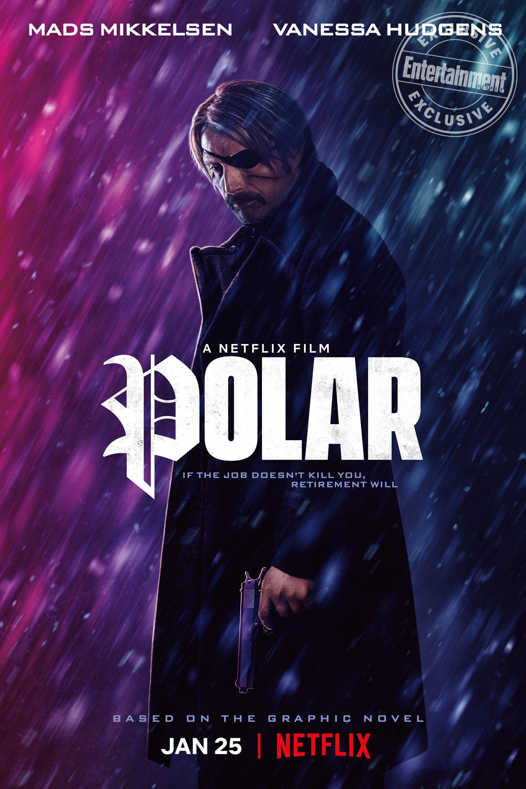 Netflixs Polar Trailer & Poster Mads Mikkelsen Is The World’s Top