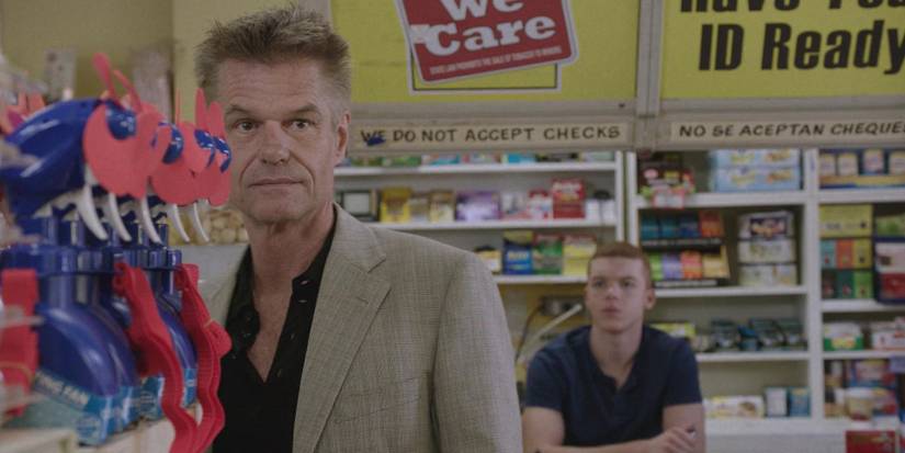 Lloyd and Ian looking tense in Shameless