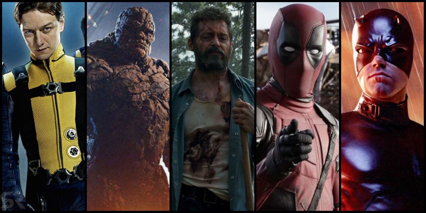 Every Fox Marvel & X-Men Movie Ranked, From Worst To Best