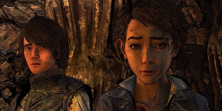 The Walking Dead Clementine and James