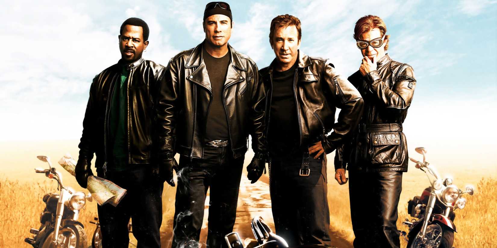 Martin Lawrence, John Travolta, Tim Allen and William H. Macy in the Wild Hogs poster