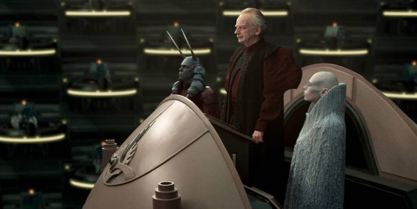 Palpatine spricht in „Angriff der Klonkrieger“ vor dem Senat