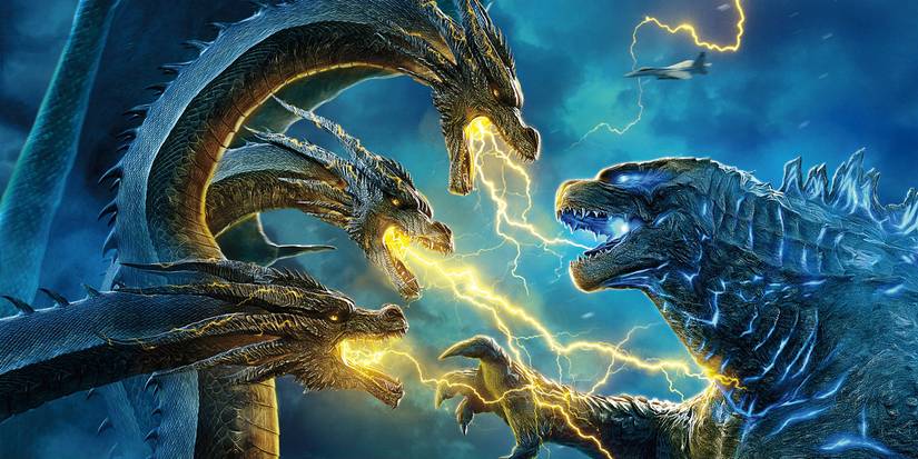Godzilla fights Ghidorah on Godzilla 2 Chinese Poster