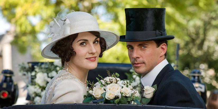 Lady Mary and Henry Talbot in Downton Abbey
