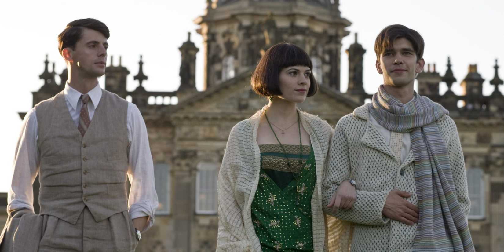 Matthew Goode Hayley Atwel and Ben Whishaw in Brideshead Revisited