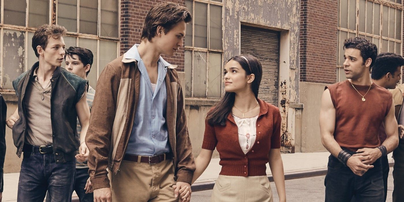 Ansel Elgort and Rachel Zegler in West Side Story 2020