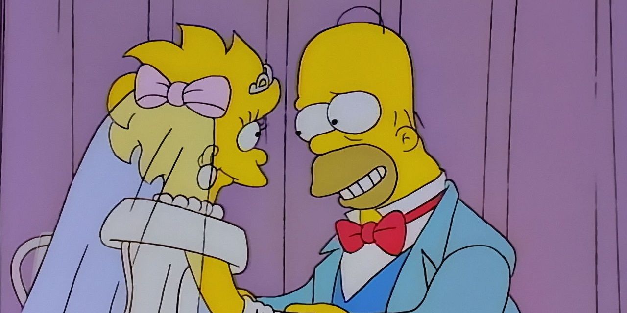 Homer at Lisas wedding in The Simpsons