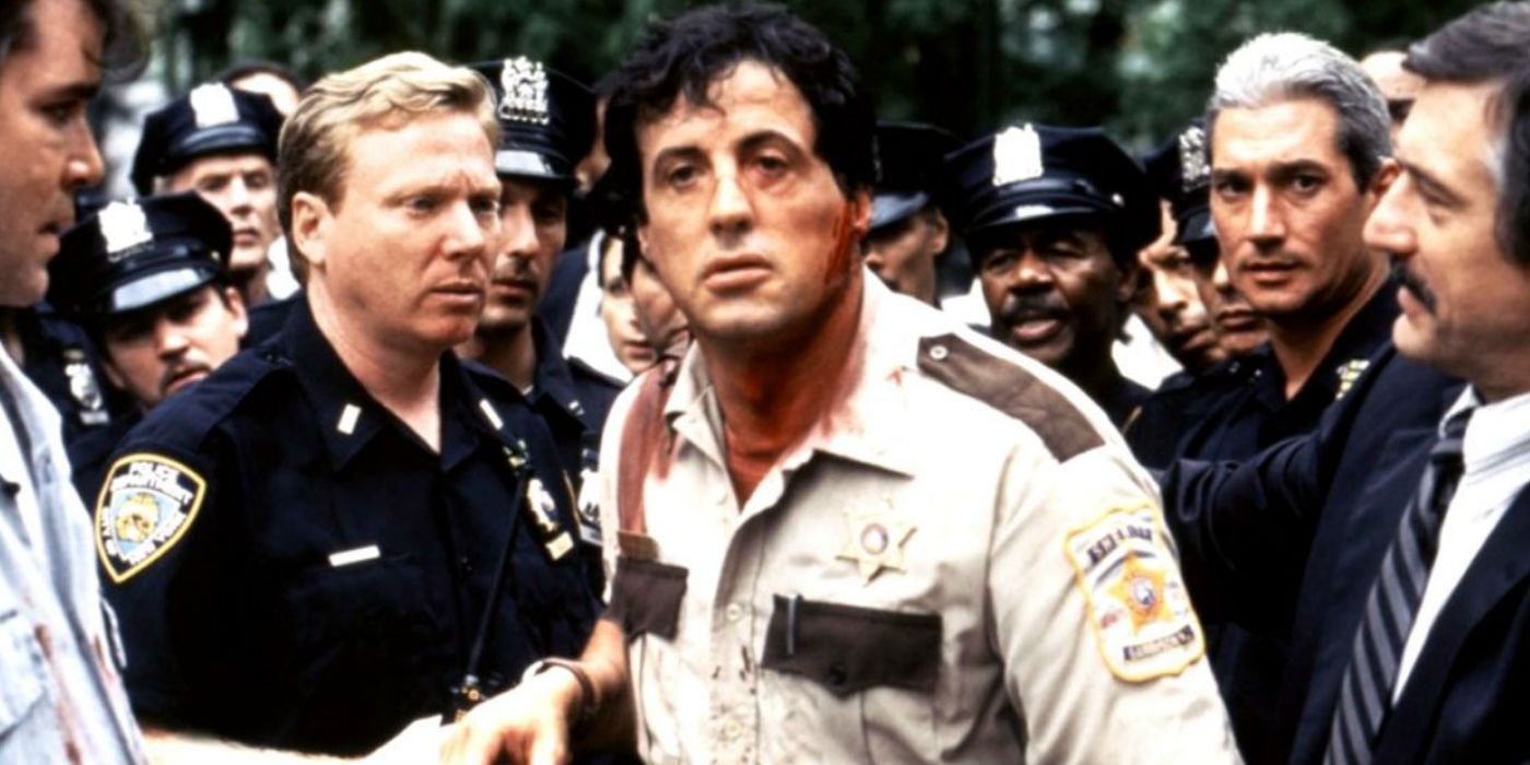 Sylvester Stallone's character bleeding in Cop Land