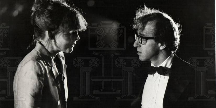 Woody Allen as Isaac Davis talking to Diane Keaton as Mary Wilkie in Manhattan.