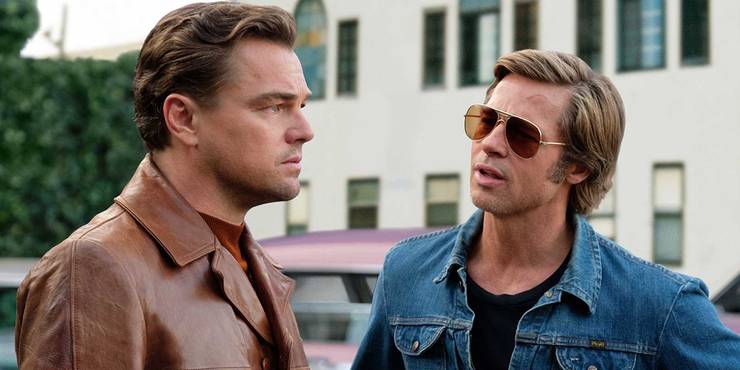 Leonardo DiCaprio ja Brad Pitt elokuvassa Olipa kerran Hollywoodissa